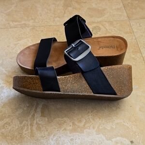 Wedge cork sandals